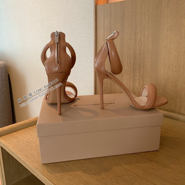 Gianvito Rossi專櫃款一字帶涼鞋 定制羊皮女士拖鞋 dx3601